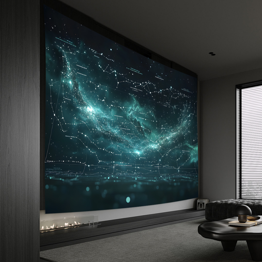 Home Office Backdrop - Sterrennacht achtergronddoek - Perfect voor woonkamer,