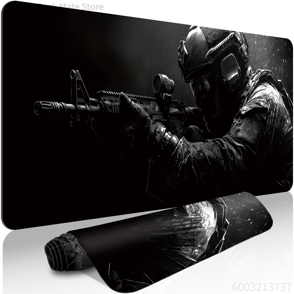 Mousepad Xl Extended - Grote gaming-muismat Tactisch soldatenontwerp Muismat Antislip