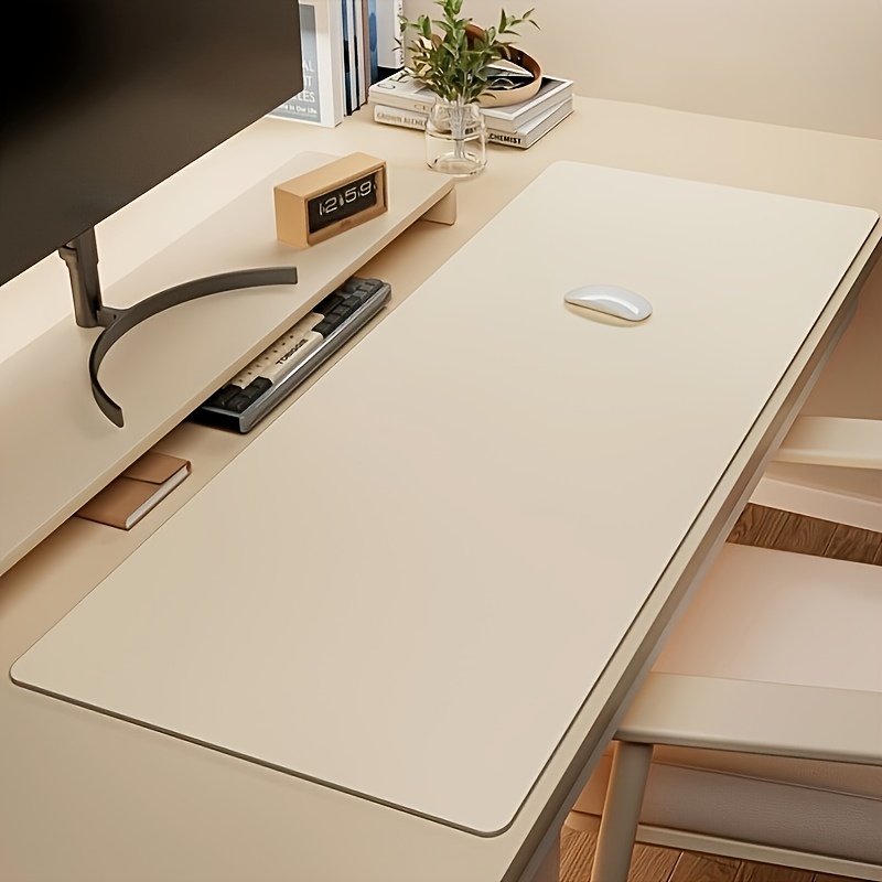 Desk Mat Leather - 1 stuks grote muismat van PU-leer,