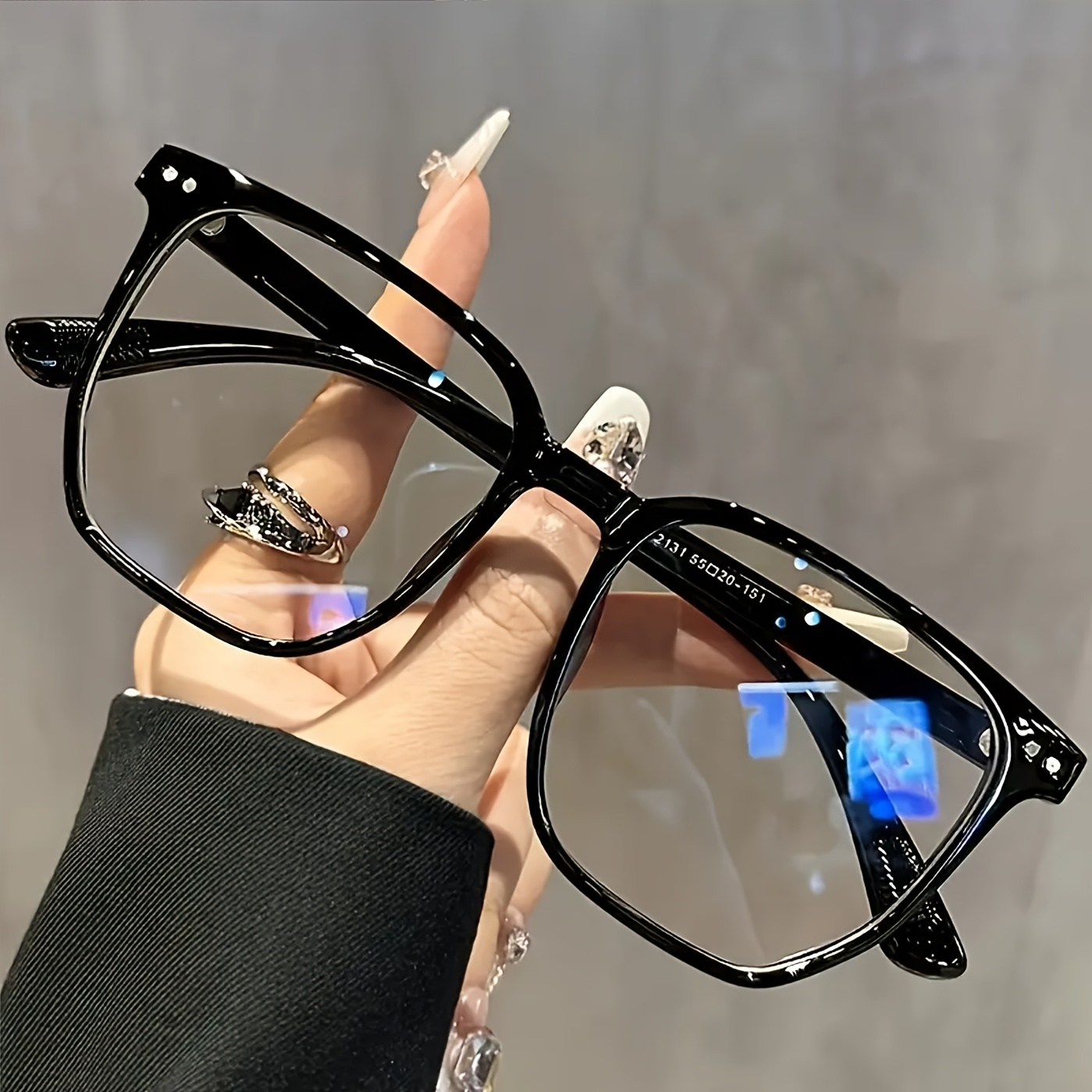 Blue Light Glasses - Unisex vierkante platte lichte bril, anti-blauw
