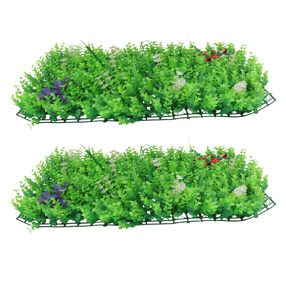 Home Office Backdrop - 2 stuks kunstmatige haagplanten wandpaneel groen