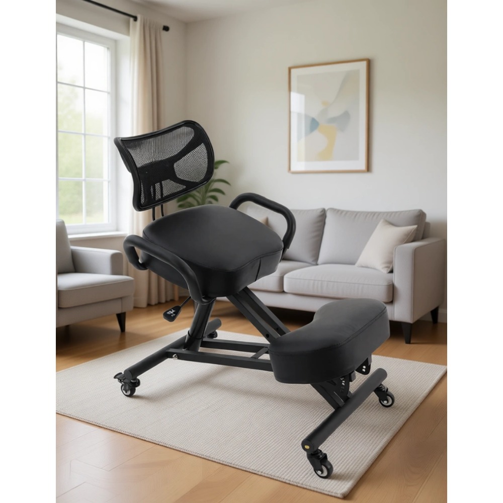Home Office Chair - Ergonomische knielstoel met rugsteun, in hoogte