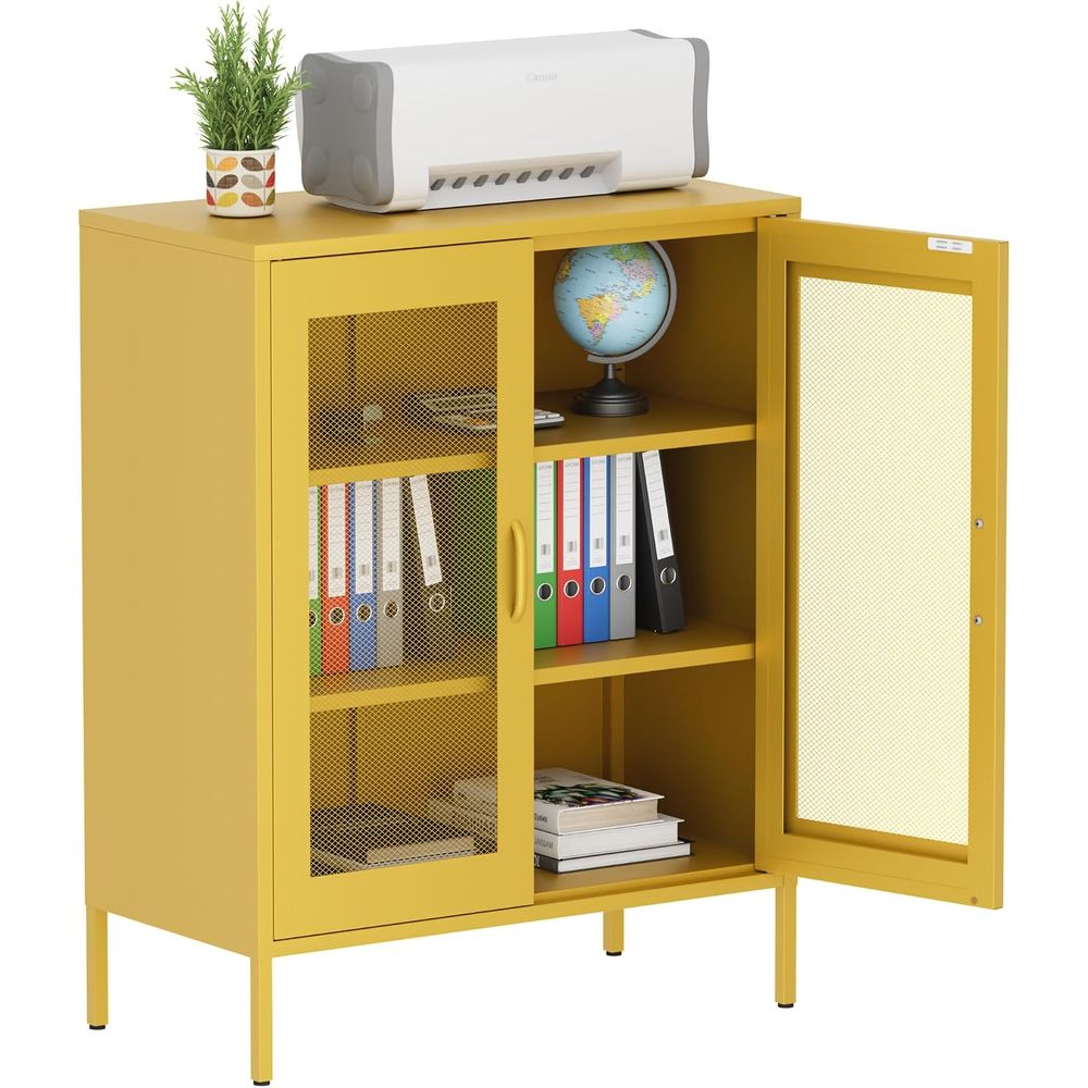 Free Home Office - Metalen opbergkast met verstelbare planken voor