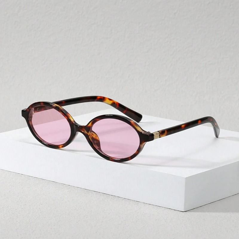 Blue Light Glasses - Vintage ovale zonnebril dames luxe merkontwerper