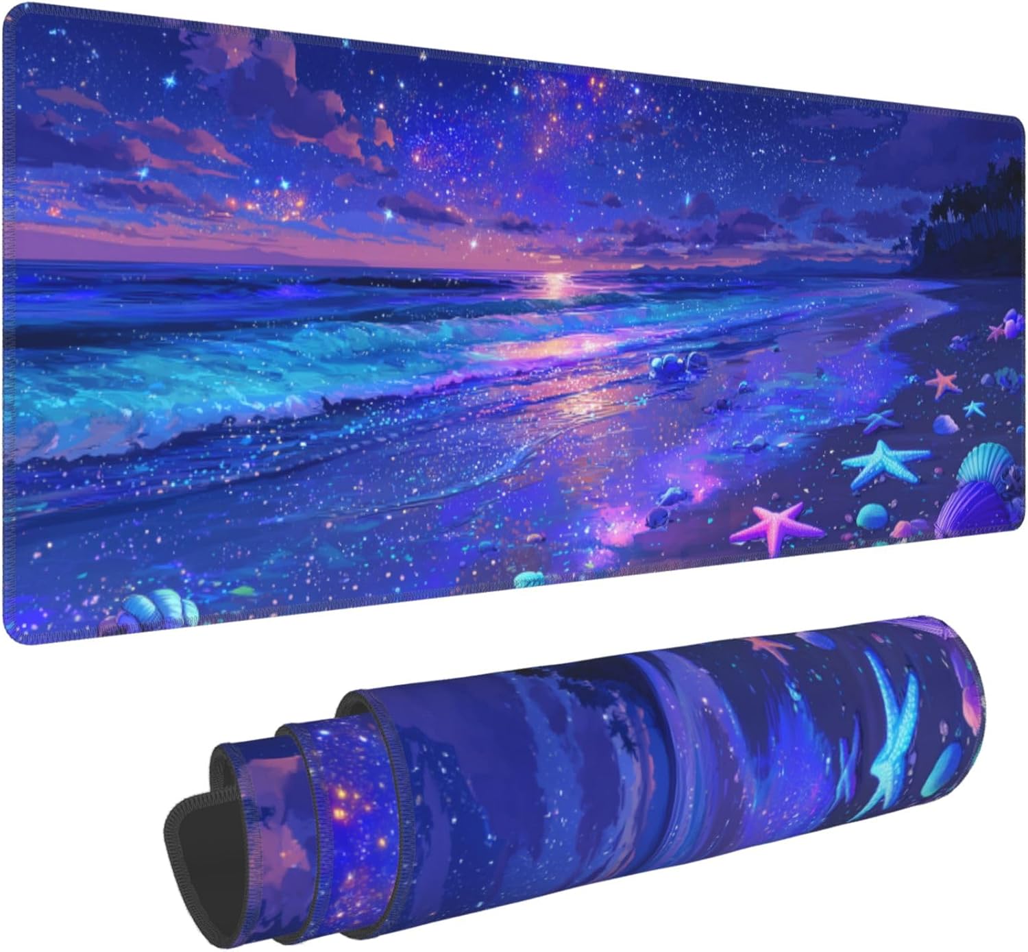 Mousepad Xl Extended - Uitgebreide gaming-muismat met strandthema – XL