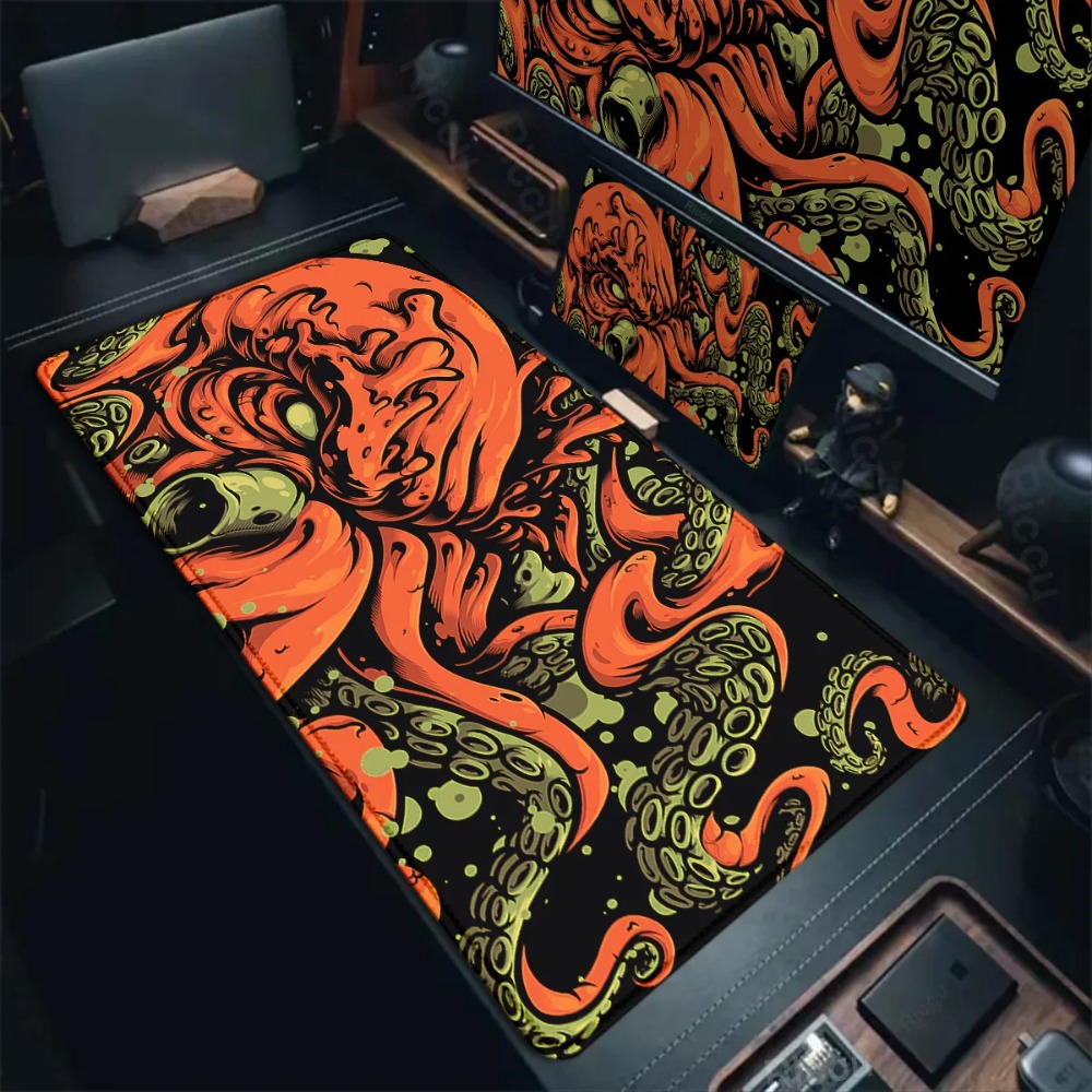 Mousepad Xl Extended - Octopus Monster Muismat Groot formaat Gamer