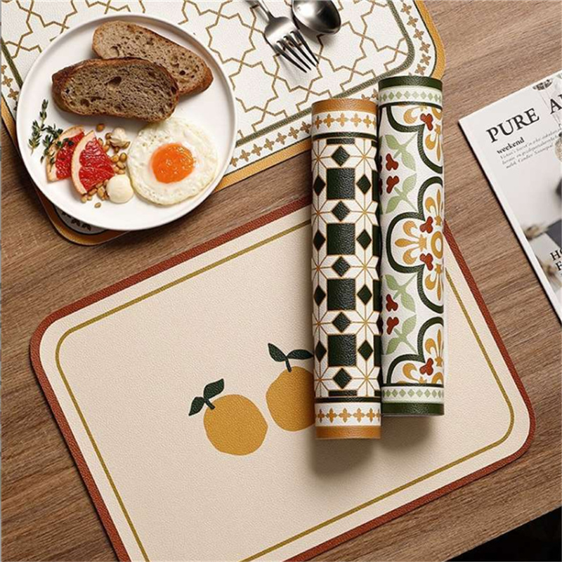 PU Retro Lederen Placemat Olie - Desk Mat Leather recensie en prijs