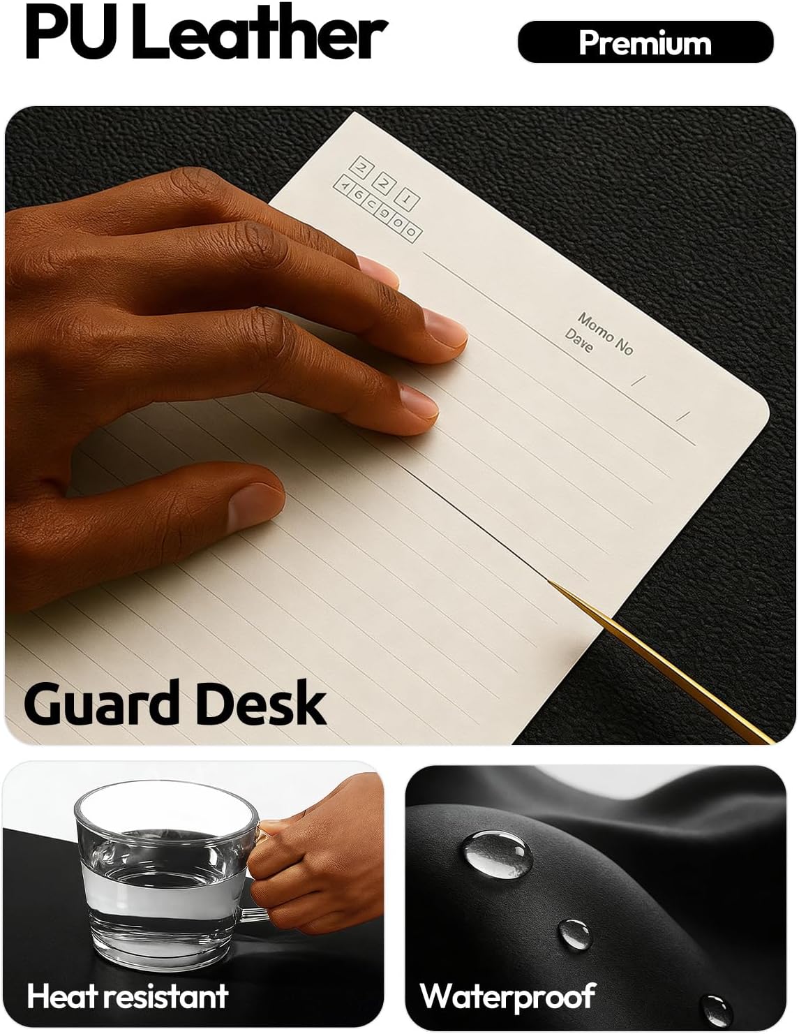 Grote bureau-onderlegger van P - Desk Mat Leather recensie en prijs
