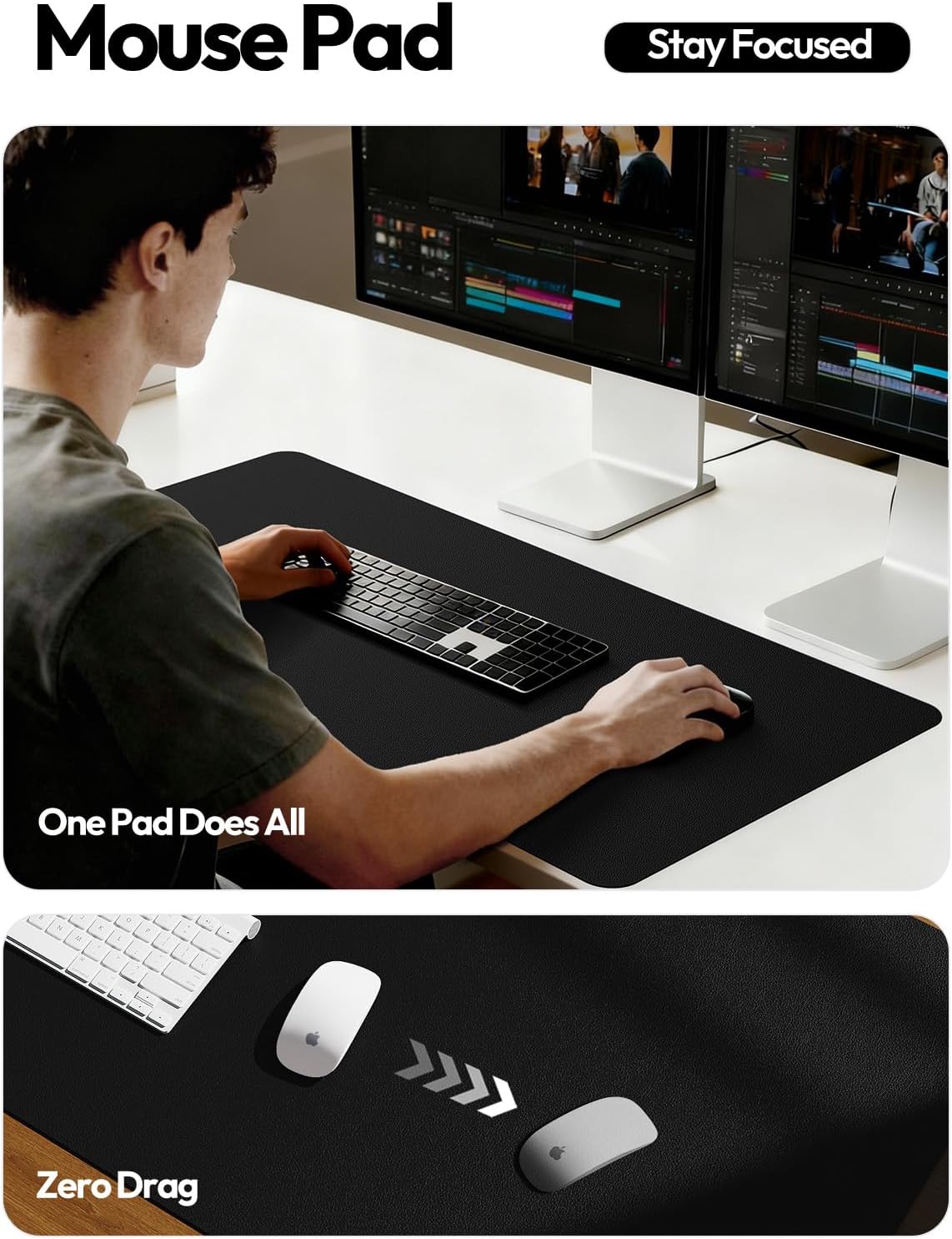 Grote bureau-onderlegger van P - Desk Mat Leather recensie en prijs
