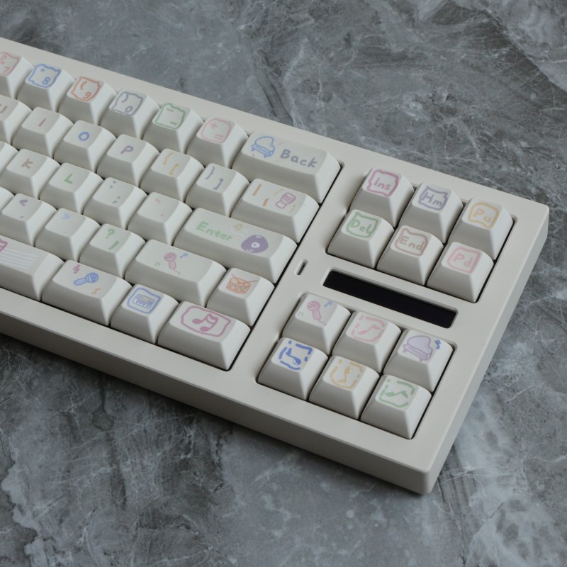 142 toetsen muzieknoot PBT Key - Home Office Layout recensie en prijs