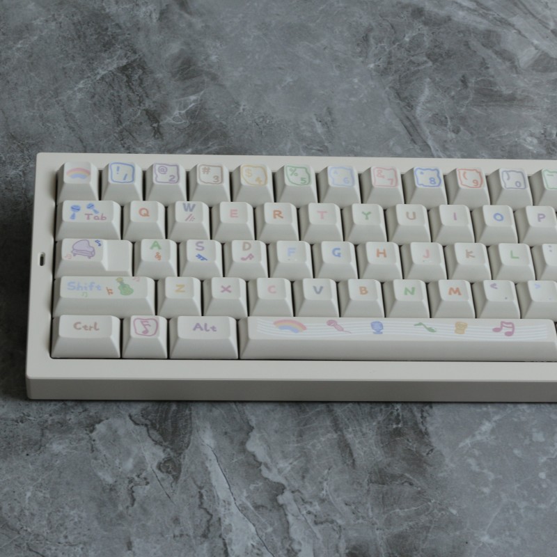 142 toetsen muzieknoot PBT Key - Home Office Layout recensie en prijs