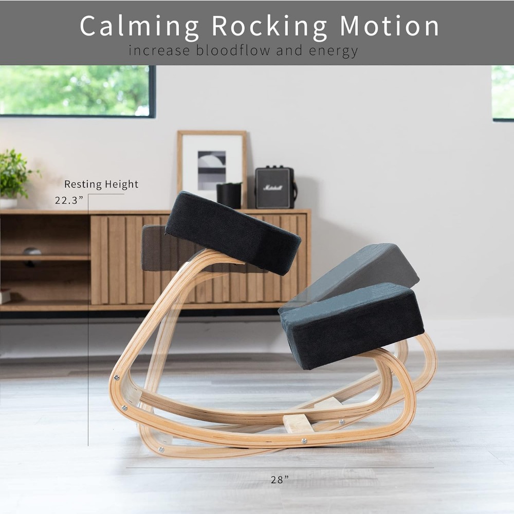 Ergonomische houten schommelst - Home Office Chair recensie en prijs