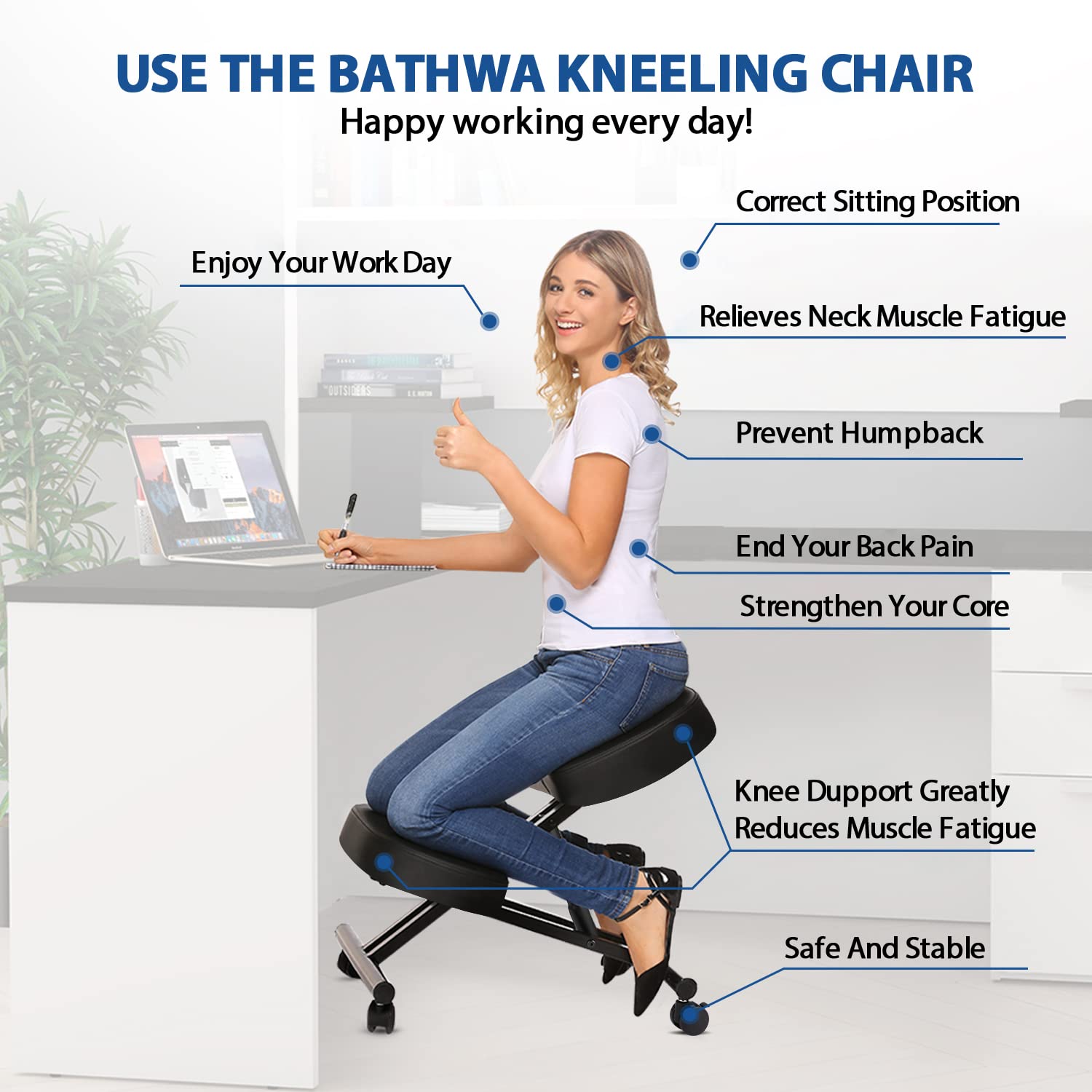 Ergonomische knielstoel voor k - Home Office Chair recensie en prijs
