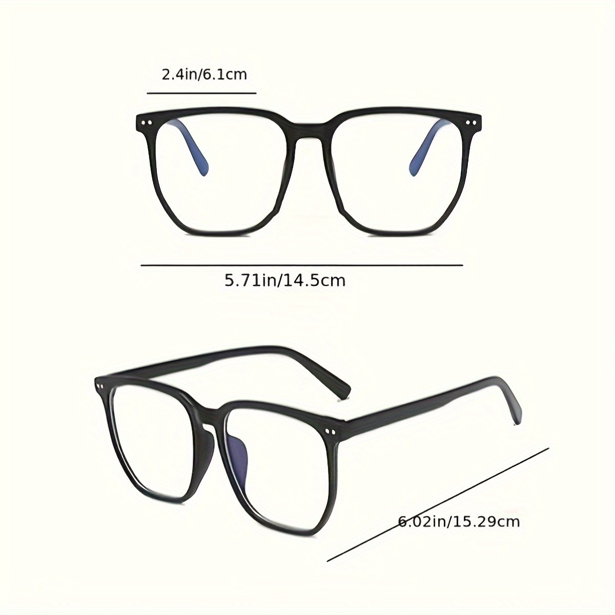 Unisex vierkante platte lichte - Blue Light Glasses recensie en prijs