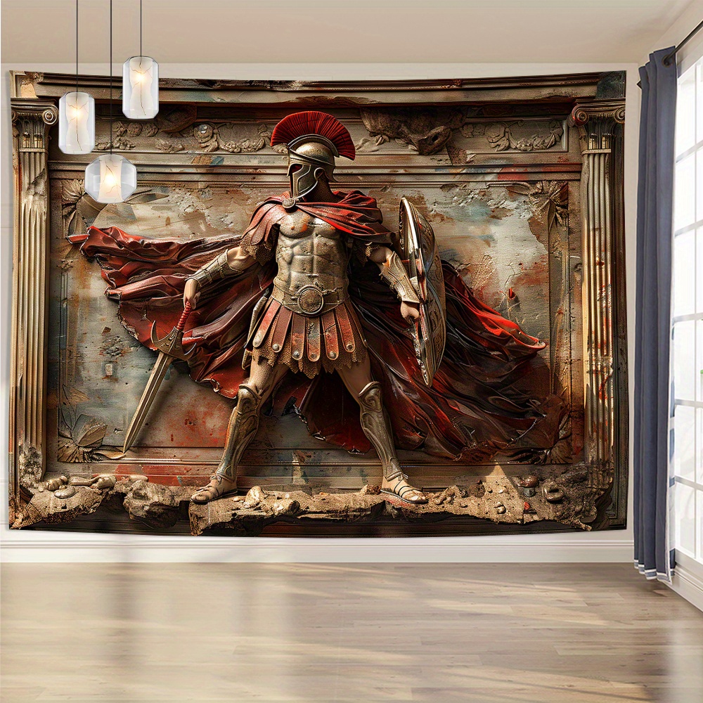 3D Spartan Warrior tapijt muur - Home Office Backdrop recensie en prijs
