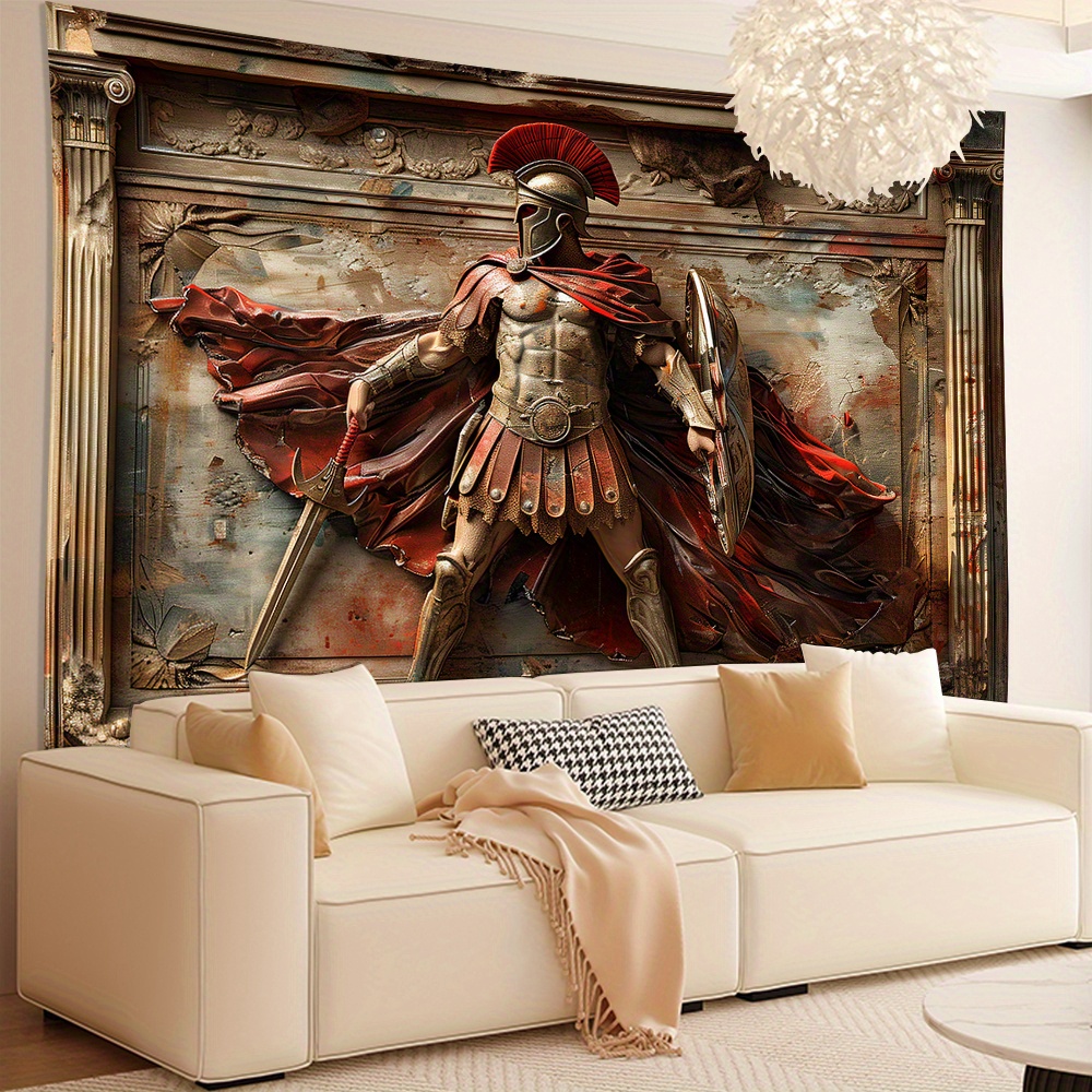 3D Spartan Warrior tapijt muur - Home Office Backdrop recensie en prijs