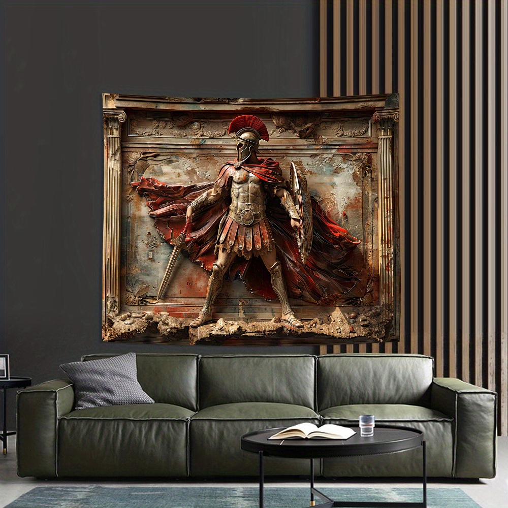 3D Spartan Warrior tapijt muur - Home Office Backdrop recensie en prijs
