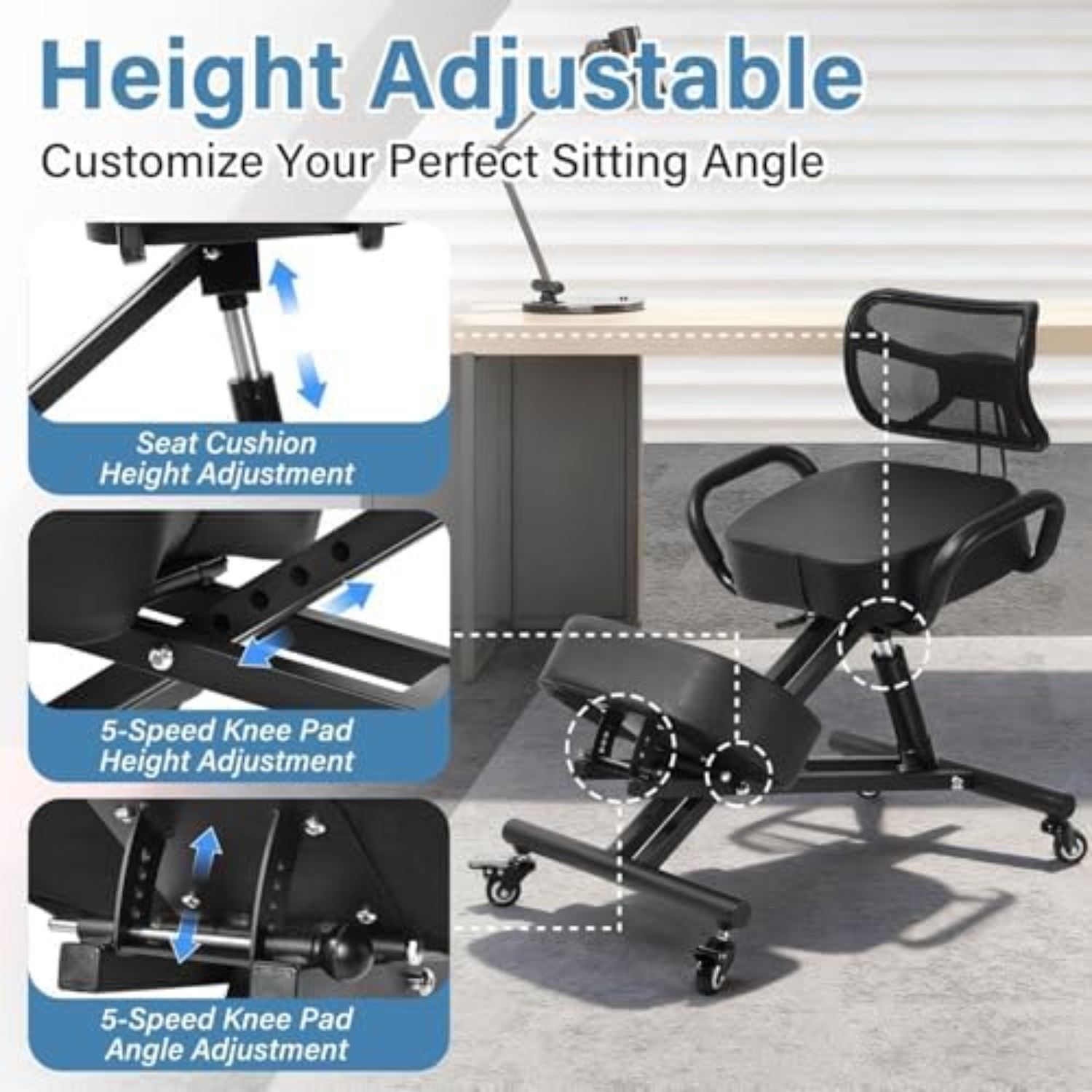 Ergonomische knielstoel met ve - Home Office Chair recensie en prijs