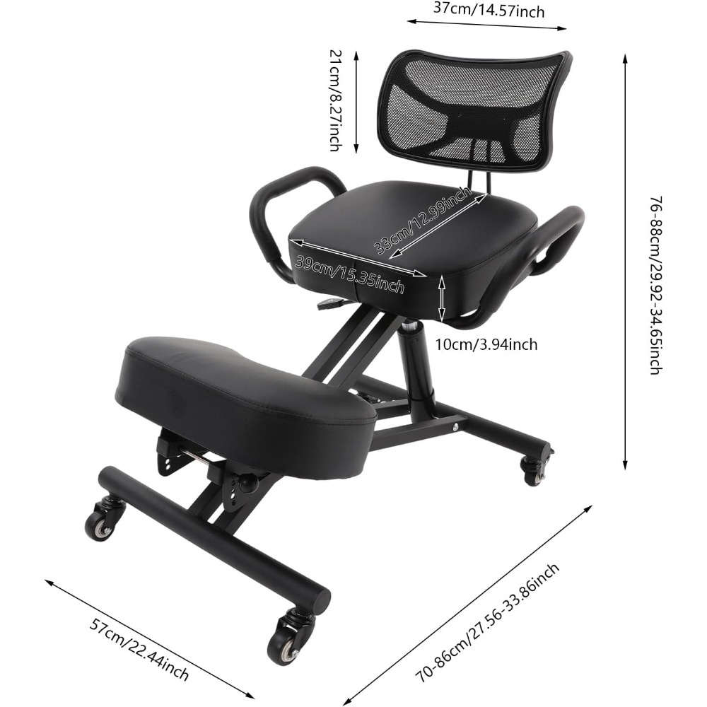 Ergonomische knielstoel met ru - Home Office Chair recensie en prijs