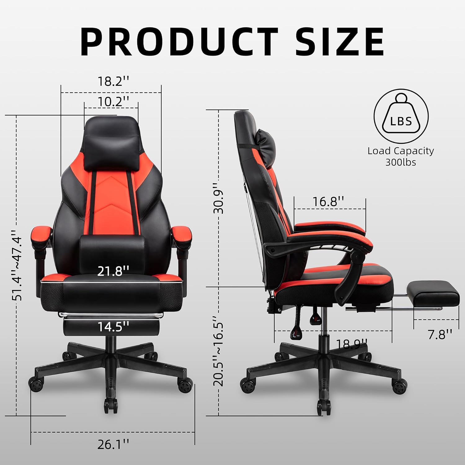 Gamingstoel met voetensteun, m - Home Office Chair recensie en prijs