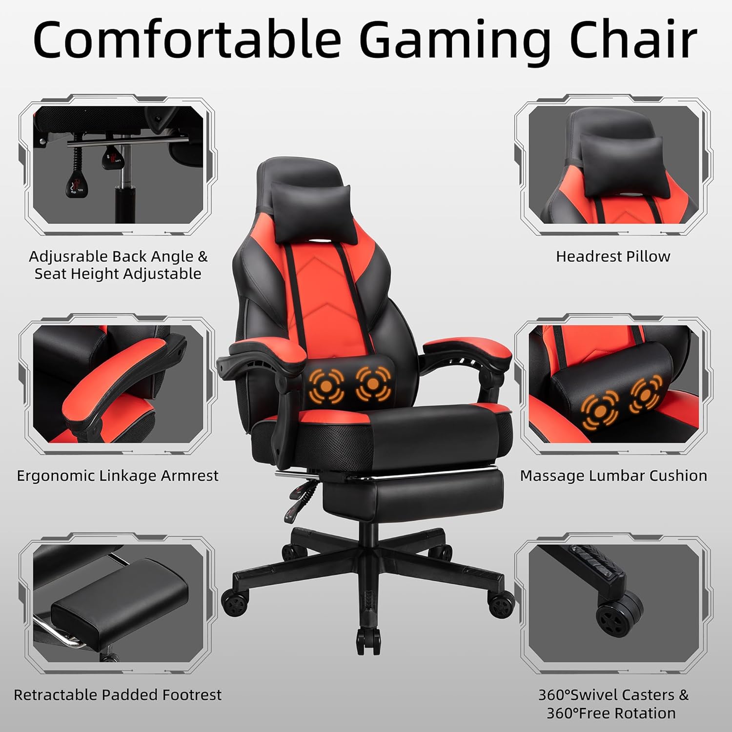 Gamingstoel met voetensteun, m - Home Office Chair recensie en prijs