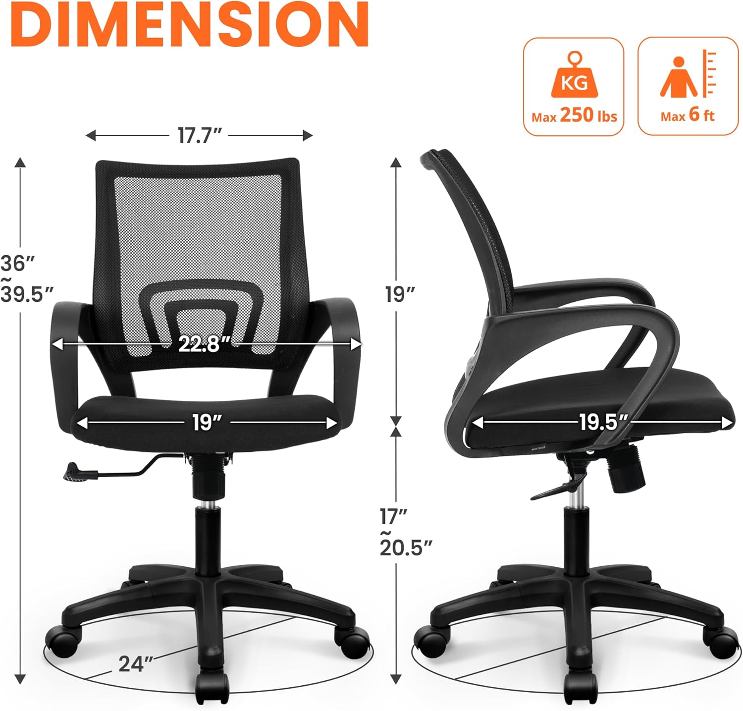 Ergonomische mesh bureaustoel  - Home Office Chair recensie en prijs