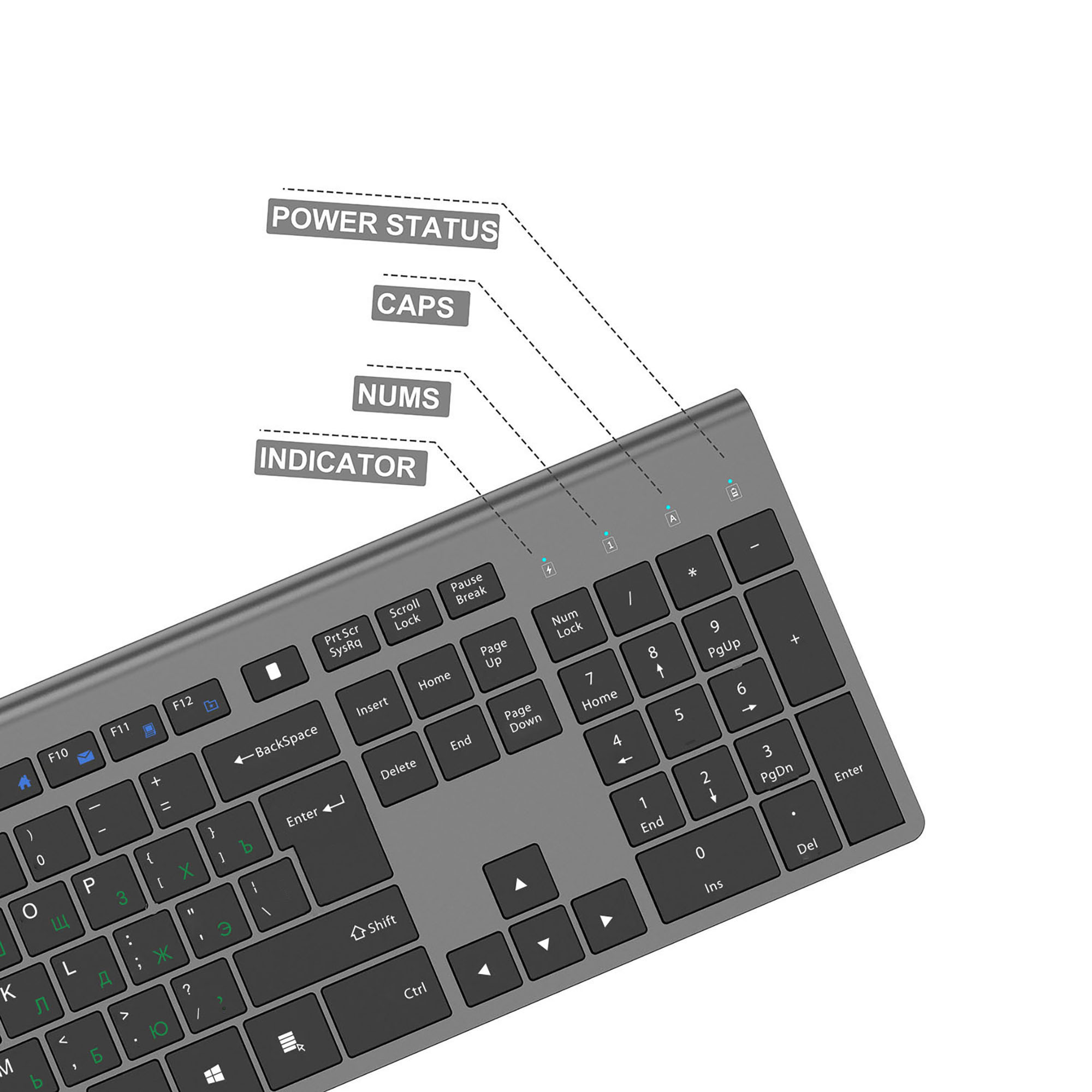 2.4G Oplaadbare Draadloze Toet - Home Office Layout recensie en prijs