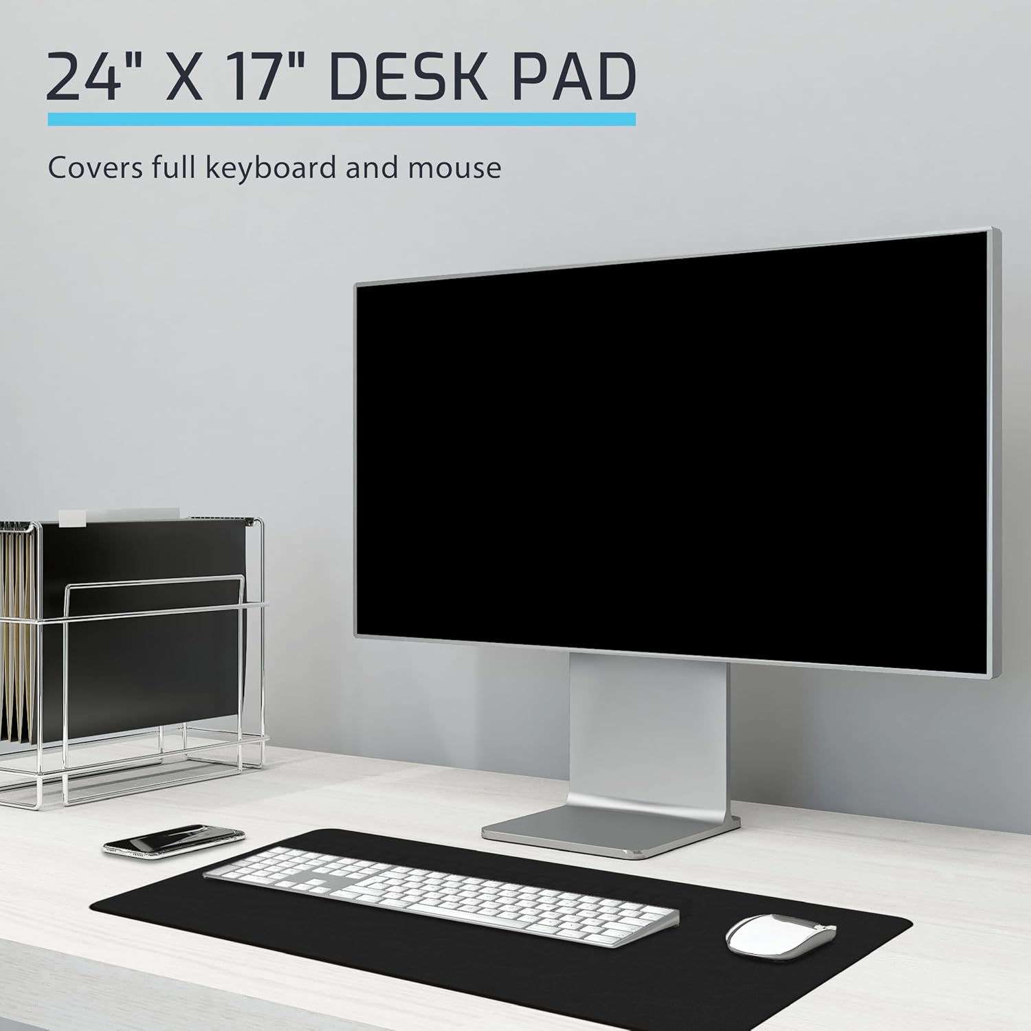 Leren bureau-onderlegger 24