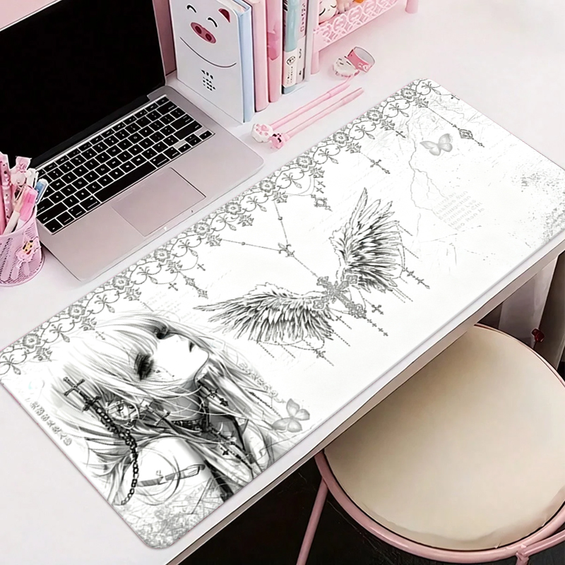 Leren muismat Zwart Wit Anime  - Desk Mat Leather recensie en prijs
