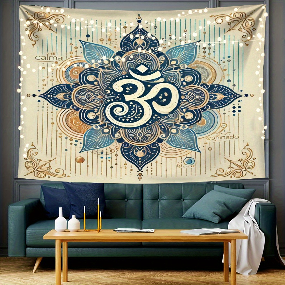 1PC Mandala en Om symbool gedr - Home Office Backdrop recensie en prijs