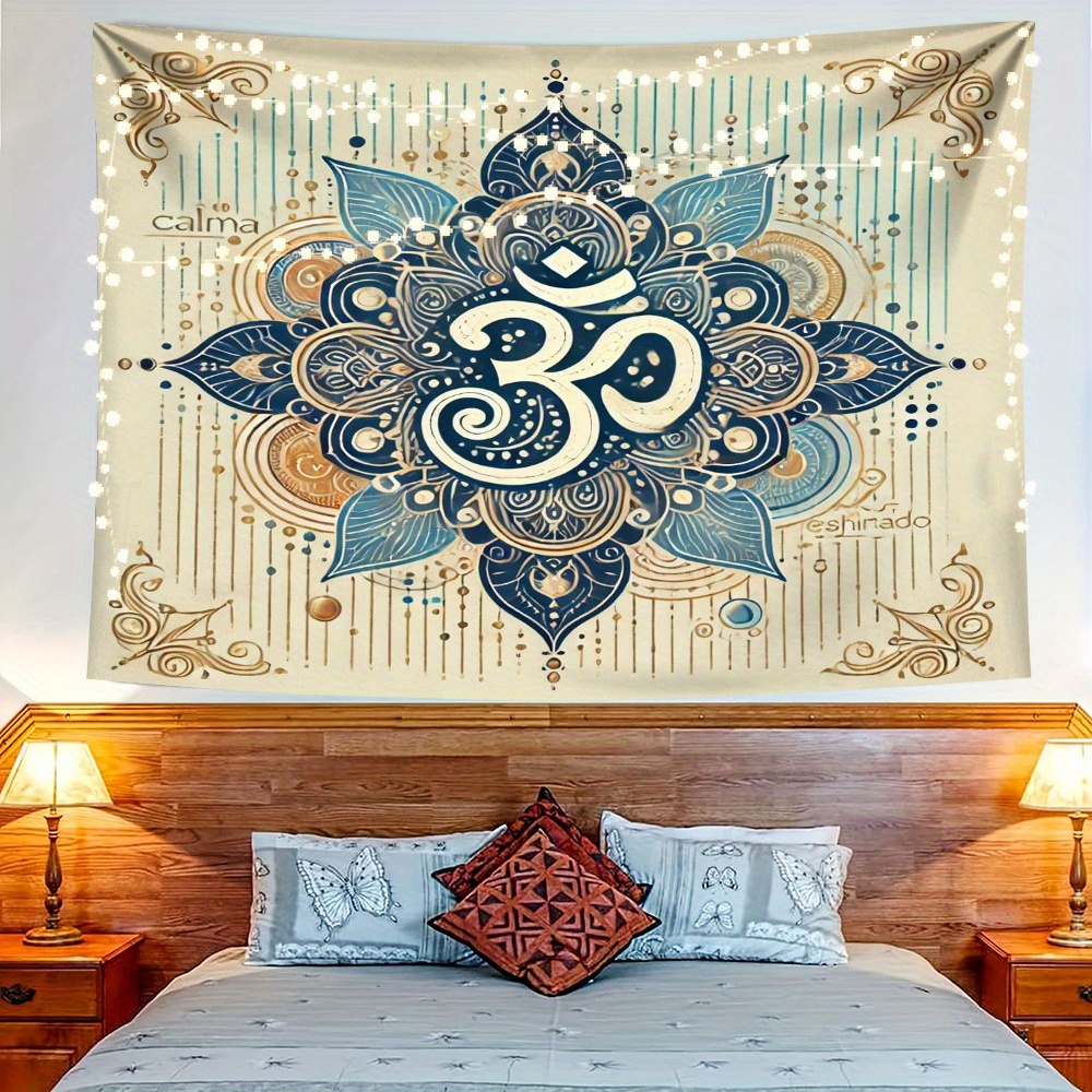 1PC Mandala en Om symbool gedr - Home Office Backdrop recensie en prijs