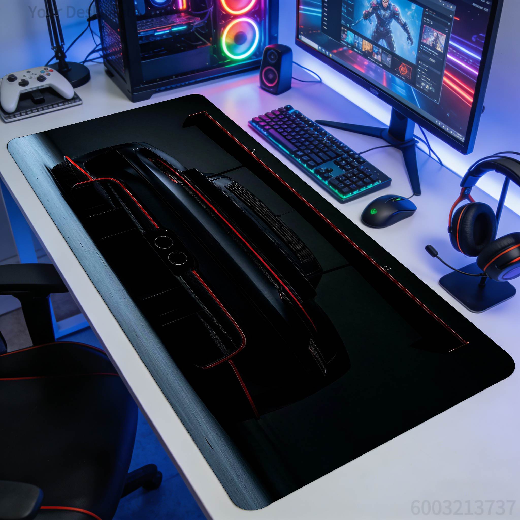 Gaming-muismat met autothema - - Mousepad Xl Extended recensie en prijs