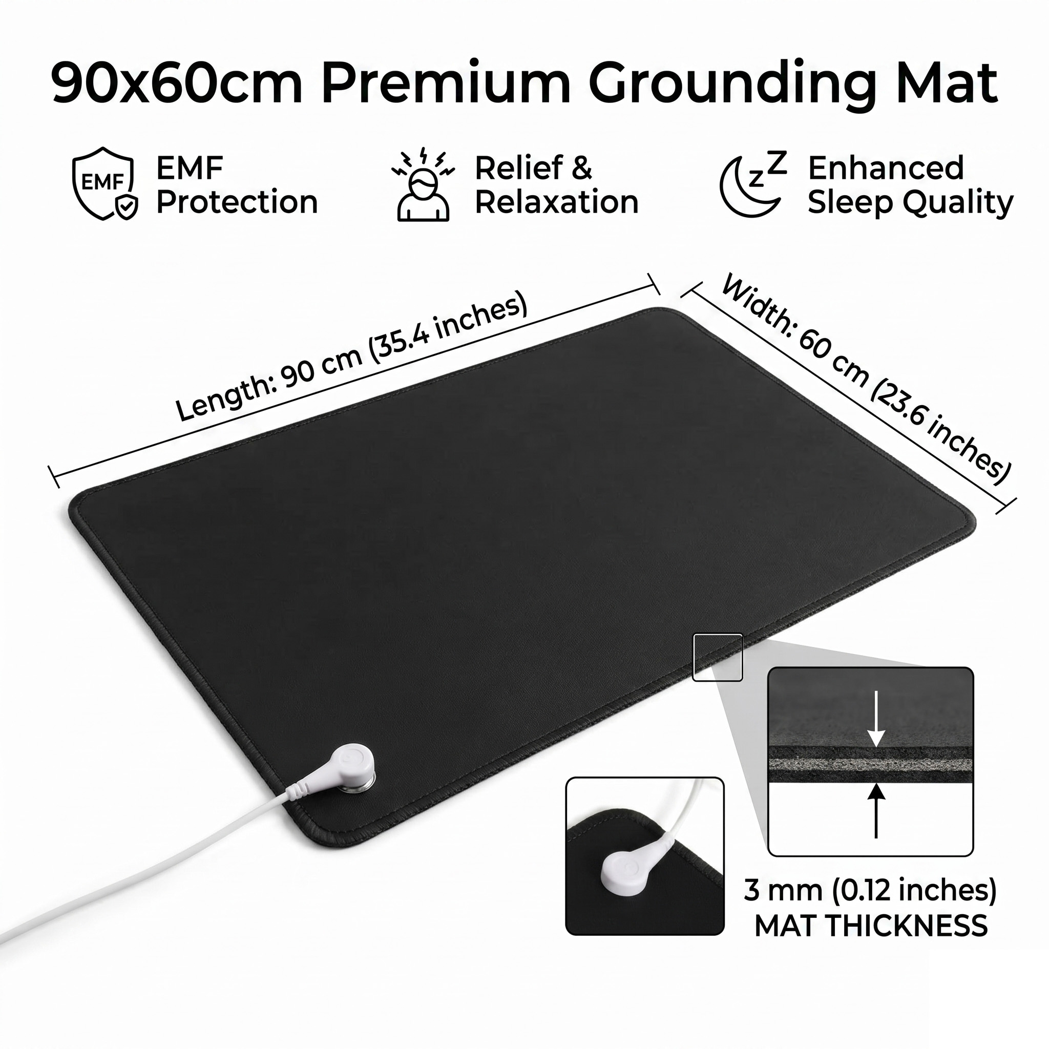 3mm PU Leder Aardingsmat Aardi - Desk Mat Leather recensie en prijs