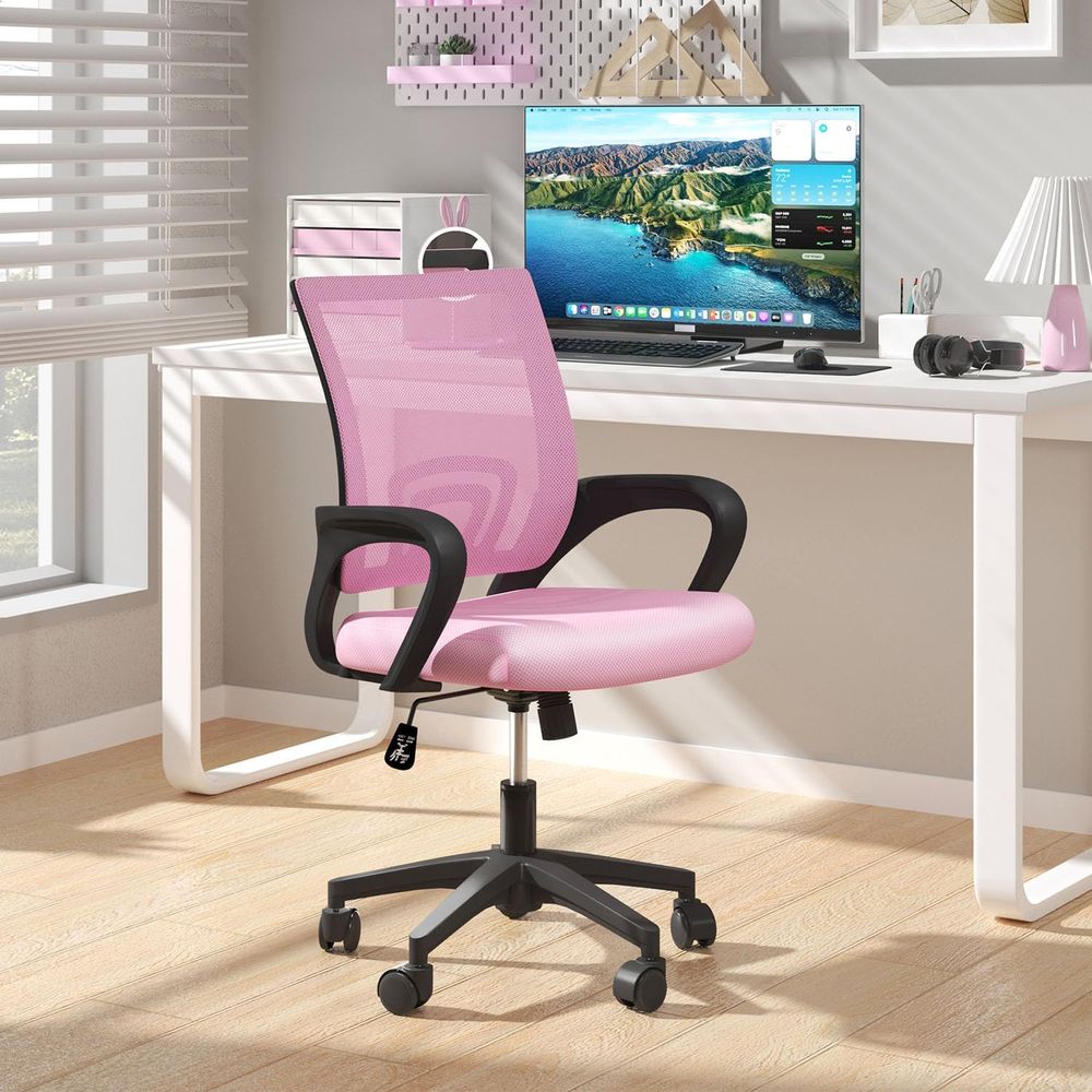 Roze ergonomische bureaustoel  - Home Office Chair recensie en prijs